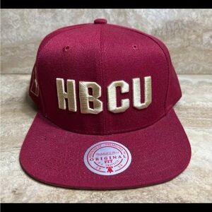 Mitchell & Ness HBCU Divine Snapback Hat Cap Adjustable Red Gold Cap
